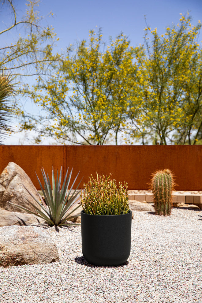 Pure Series Kona Planter, Black, 10", 2 Pack