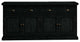 70" Rustic Sideboard Buffet, Antique Black