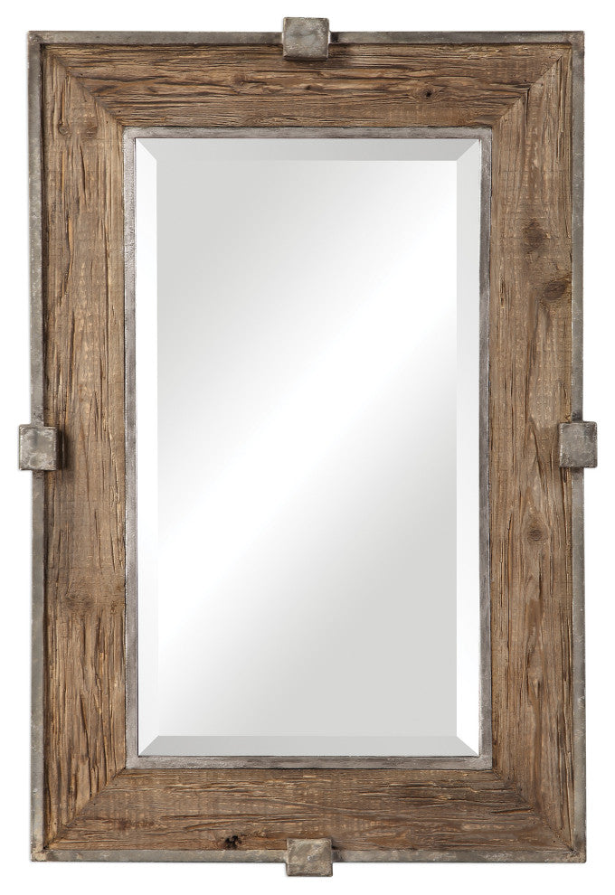 Uttermost Siringo Weathered Wood Mirror