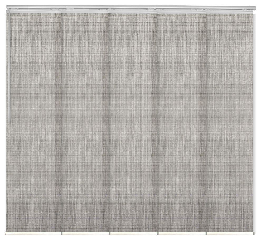 Arias 5-Panel Track Extendable Vertical Blinds 58-110"W