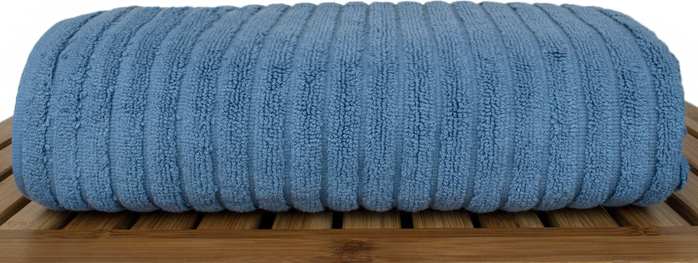 Luxury Hotel and Spa Towel 100% Turkish Cotton, Wedgewood