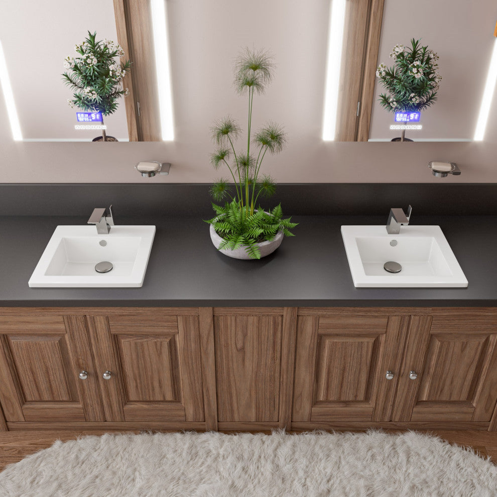 ALFI brand AB1470 Modern 1.2 GPM 1 Hole Bathroom Faucet - Brushed Nickel