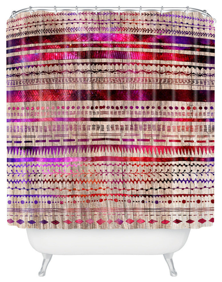 Deny Designs Iveta Abolina Purple Nebula Shower Curtain