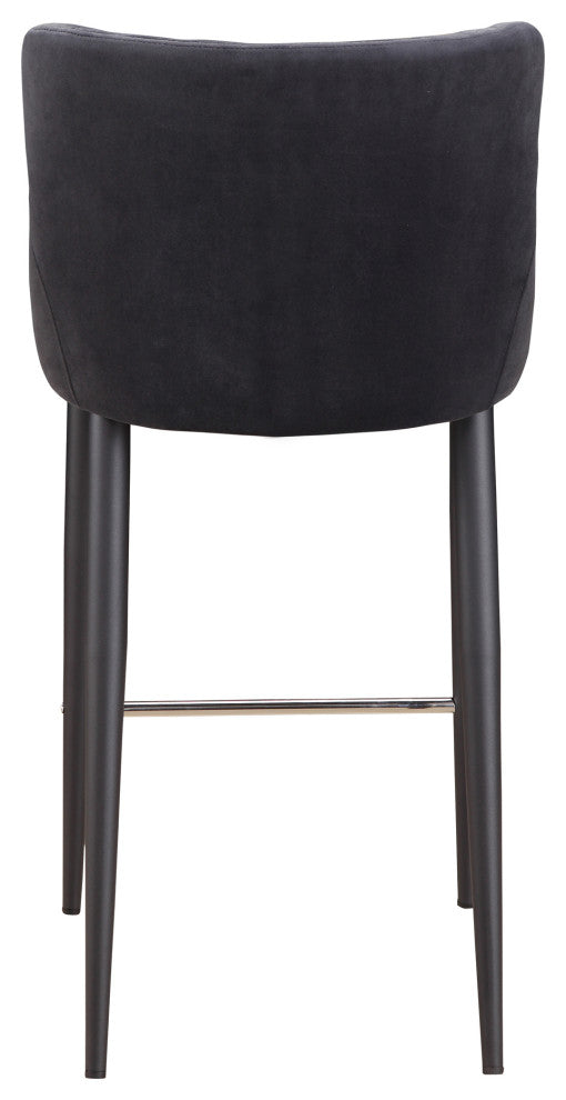 Contemporary Etta Counter Stool Dark Grey - Grey