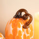3-Piece Set Orange Glass Pumpkin & Gourd