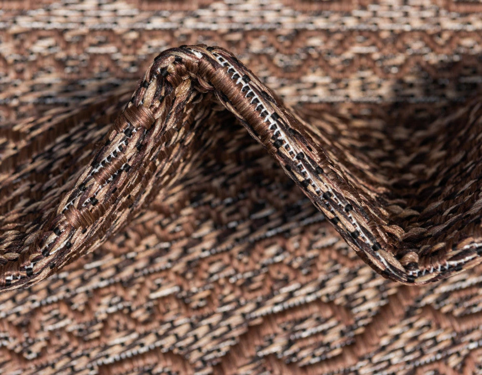 Rug Unique Loom Outdoor Modern Brown Rectangular 2' 2 x 3' 0