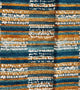 Timber Blue and Beige Textured Luxury Throw Pillow, 20"x36" King