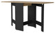 Kailua Folding Dining Table, Black/Macadamia