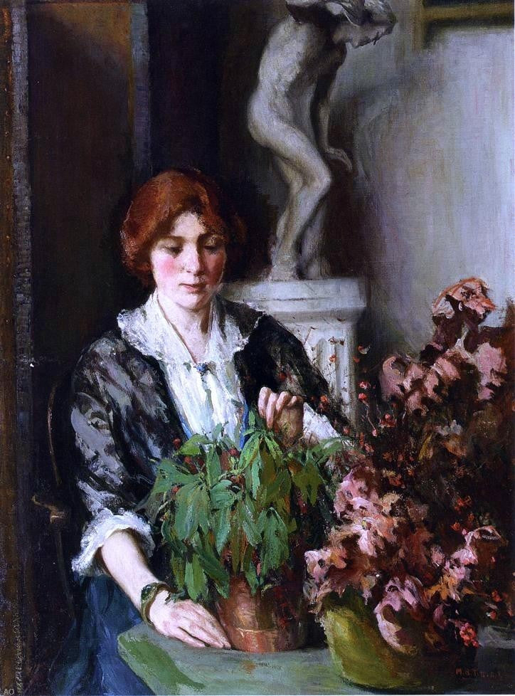 Mary Bradish Titcomb The Flower Arranger, Gallery Wrapped Canvas, 21"x28"