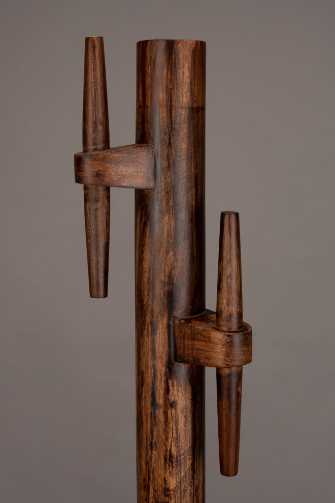 Lacquered Wood Coat Rack, Dutchbone Jakub, Brown