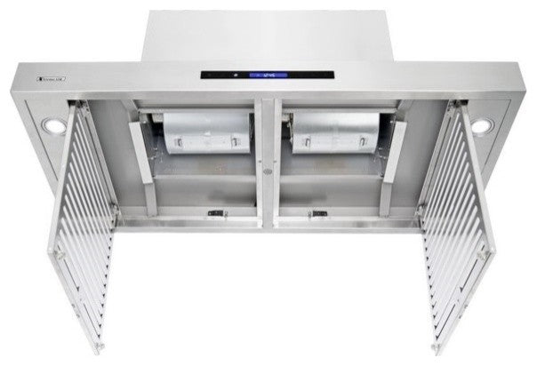 XtremeAir PX06-I48 48 Inch Island Mount Range Hood In Stainess Steel With Easy C