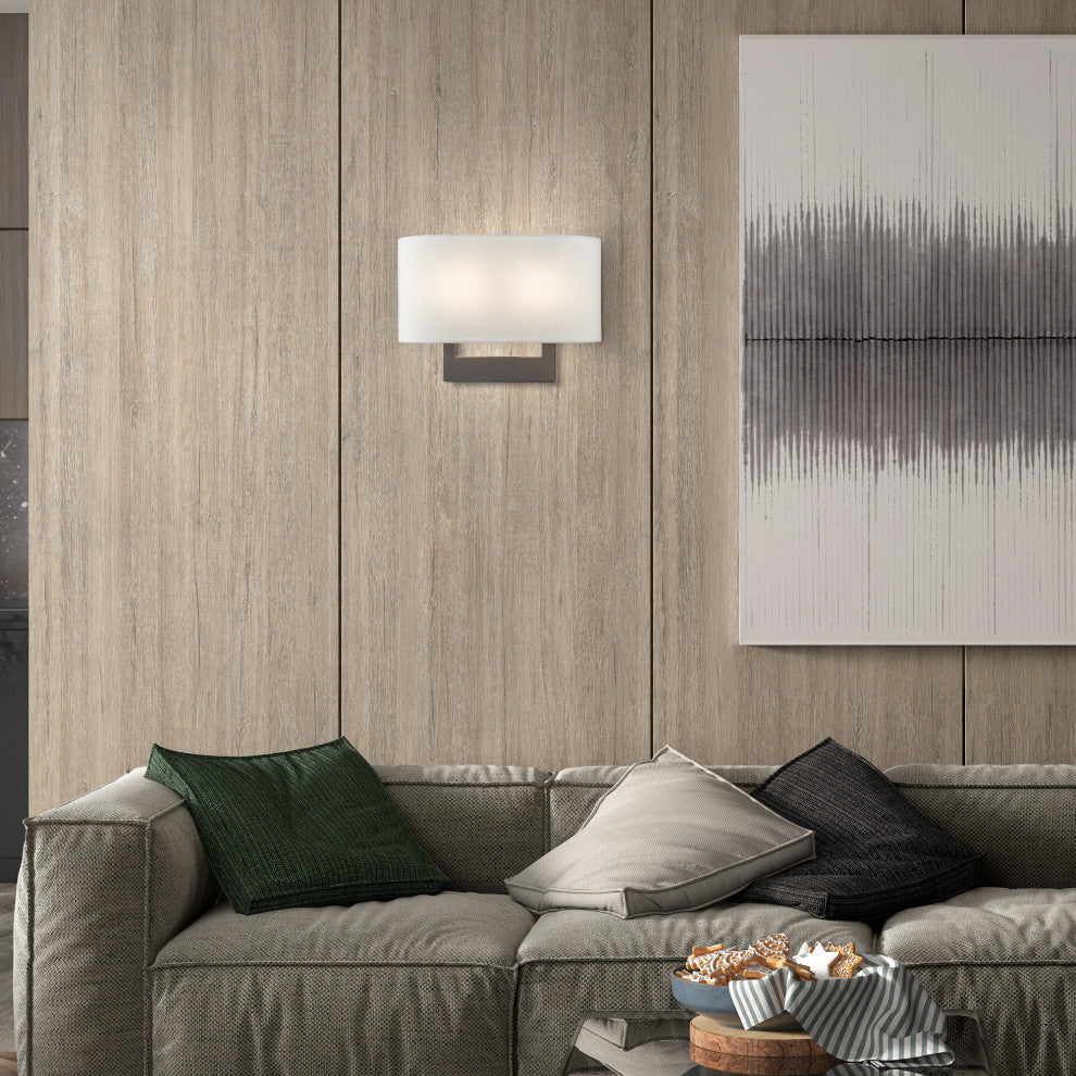 Livex Lighting Wall Sconces 2-Light Bronze Medium Sconce