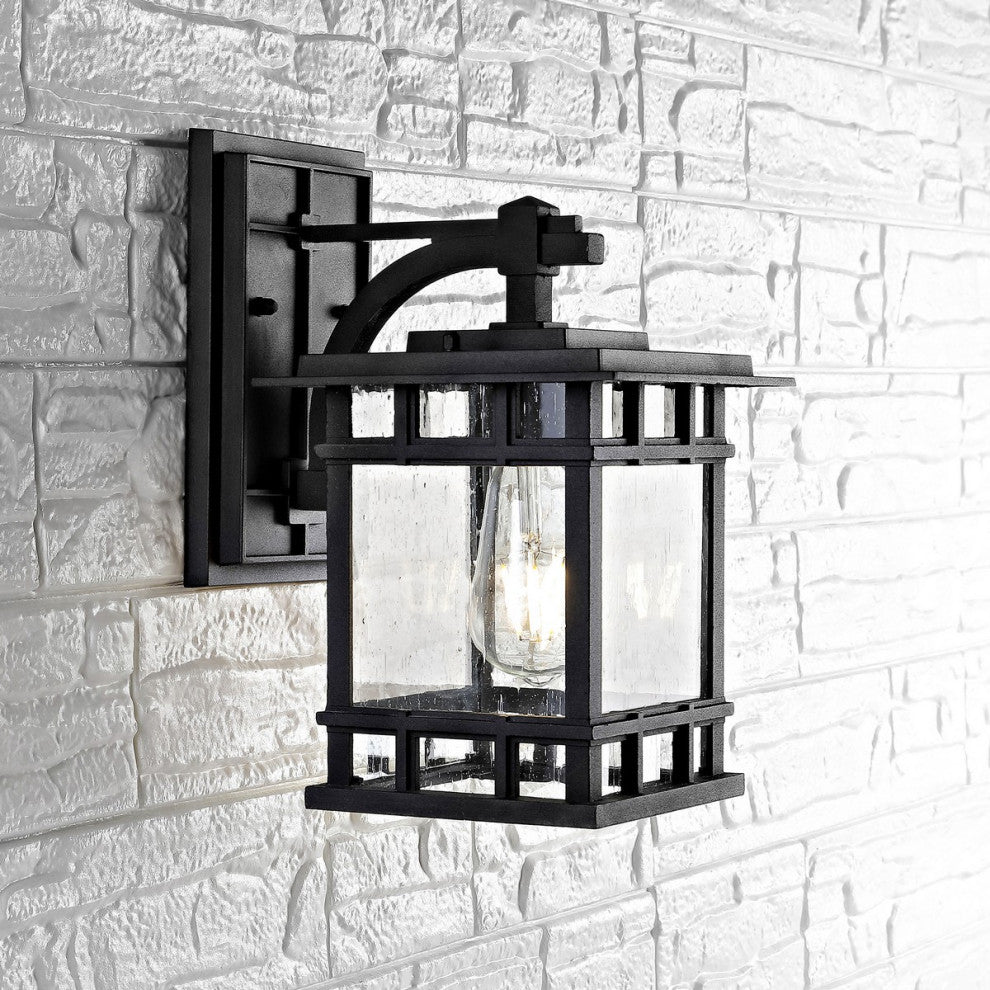 Safavieh Grayter Outdoor Wall Lantern Black