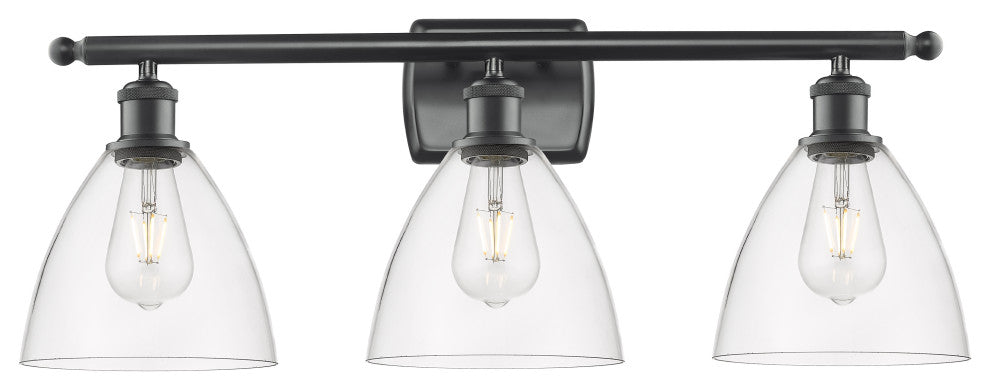 INNOVATIONS LIGHTING 516-3W-BK-GBD-752 Ballston Dome Bath Vanity Light