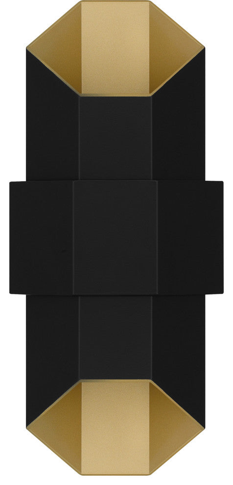 Quoizel CHS8307 Chasm 15" Tall LED Outdoor Wall Sconce - Matte Black