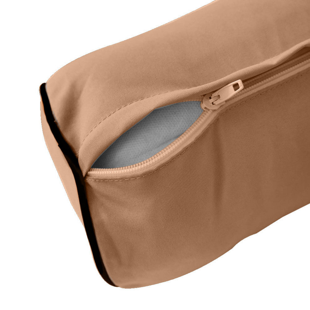 Style6 Twin Size Contrast Pipe Trim Bolster Pillow Outdoor Slip Cover ONLY AD104