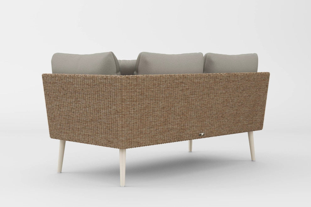 20Twenty 3-Piece Outdoor Loveseat Seating Set, Blond Weave