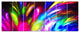 Mysterious Psychedelic Design, Abstract Canvas Art Print, 83"x32", 7 Panels