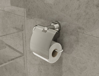 Dia Toilet Paper Holder With Cover, Chrome