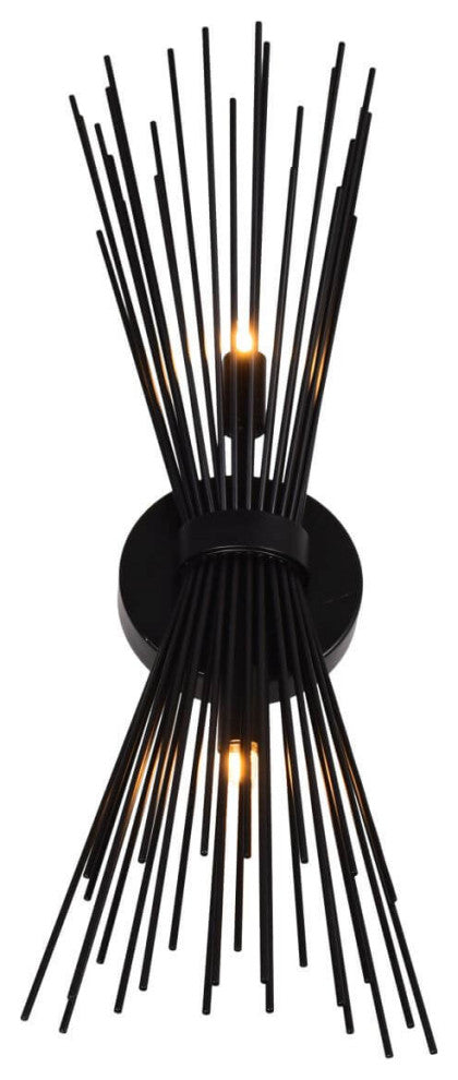 20" Tall Wall Sconce, Black