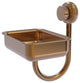 Venus Wall Mount Soap Dish With Twist Accents, Brushed Bronze