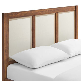Capri Queen Wood Grain Platform Bed, Walnut