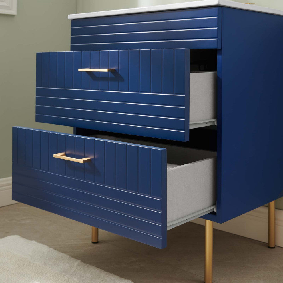 Daybreak 24" Bathroom Vanity, Blue White