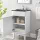 Render 18" Bathroom Vanity, White Black