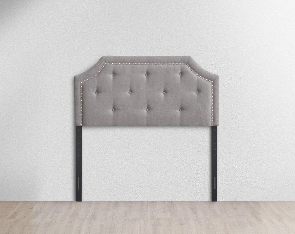 Franklin 61.02" W Gray Queen Expandable Width Headboard