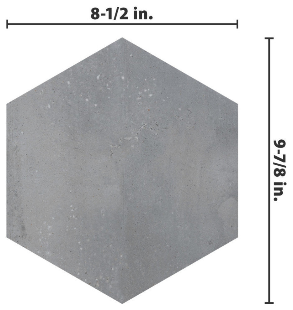 Recycle Hex Porcelain Floor and Wall Tile Sample