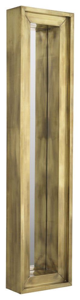 Vintage Brass Rectangular Mirror S, Eichholtz Magenta