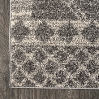 Amir Moroccan Beni Souk Rug, Gray/Cream, 5 X 8