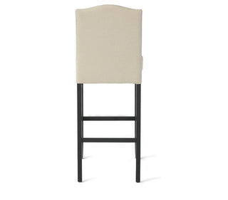 GDF Studio Auburn Ivory Fabric Backed Bar Stools, Set of 2