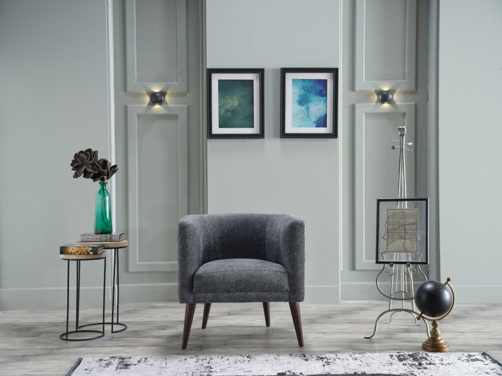 Selma  Accent Armchair, Selma Gray