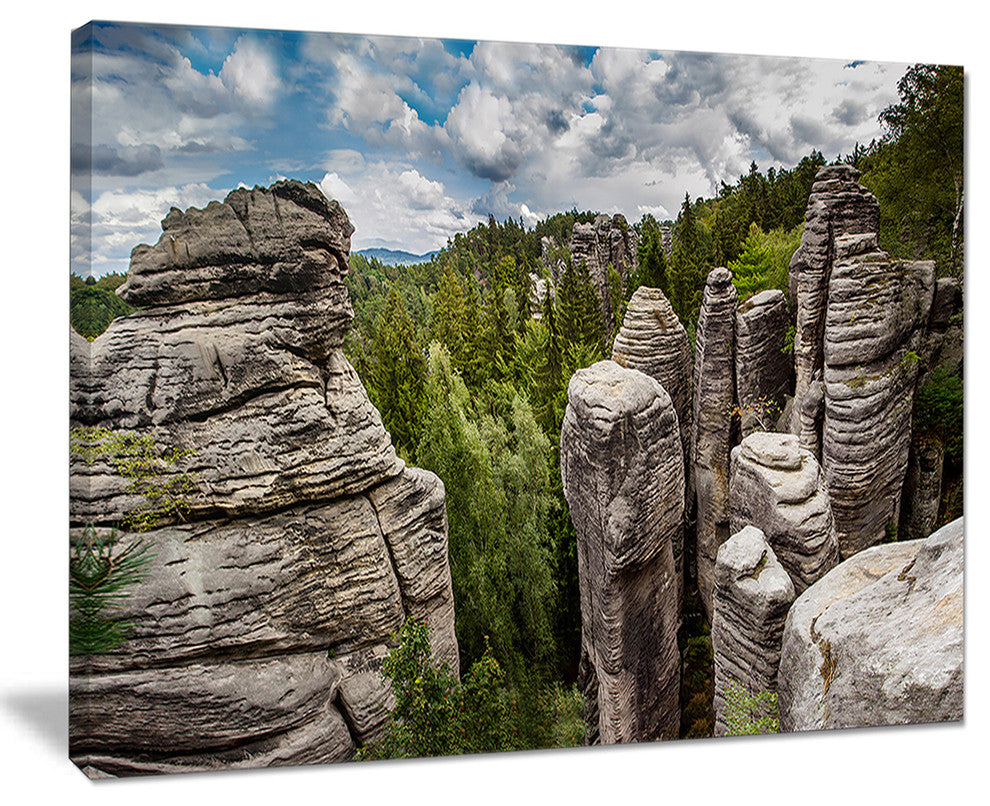 "Beautiful Rocks in Bohemian Paradise" Landscape Wall Art, 20"x12"