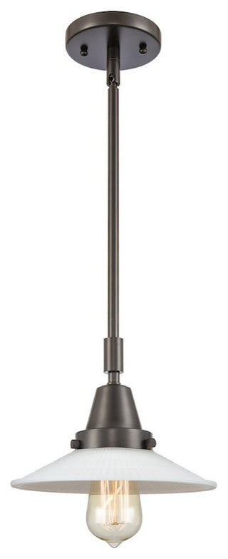 INNOVATIONS LIGHTING 447-1S-OB-G1-LED Halophane Mini Pendant