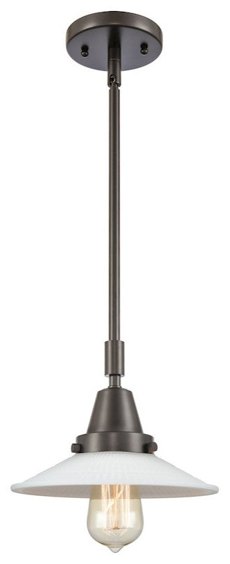 INNOVATIONS LIGHTING 447-1S-OB-G1-LED Halophane Mini Pendant