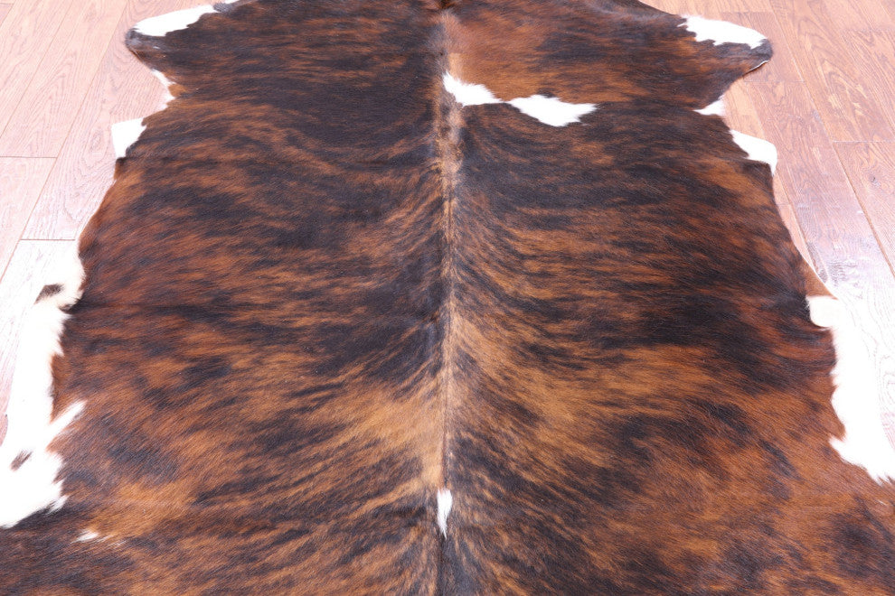 Brindle Natural Cowhide Rug 6' 5" X 5' 5" C1865