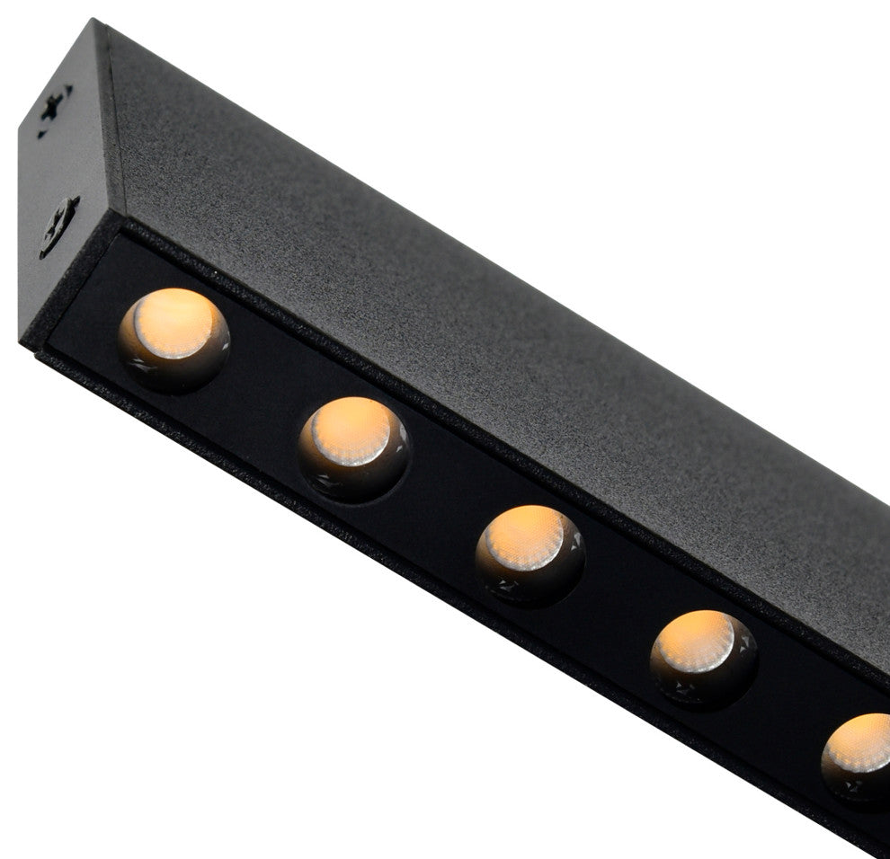 Bellagio 45 in LED Integrated Black Chandelier