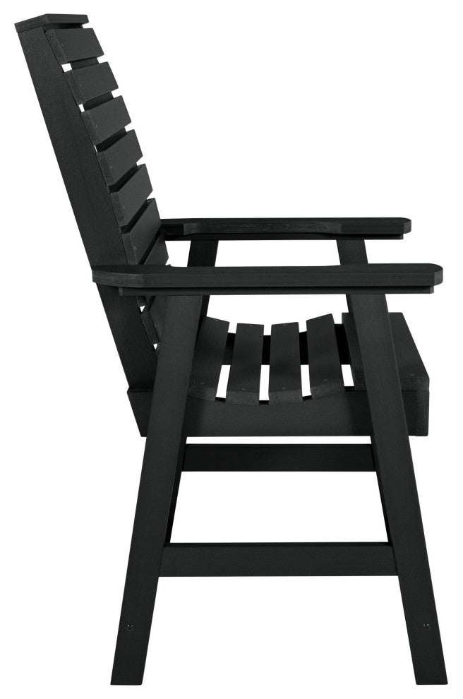 Weatherly Counter-Height Armchair, Black
