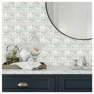 White Tin Peel And Stick Tile Backsplash
