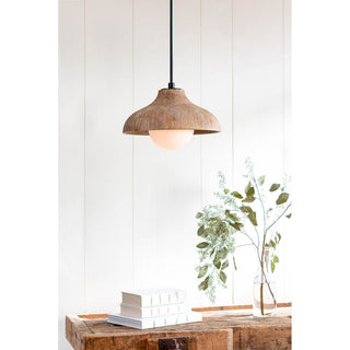 Surfside Wood Pendant, Neutral