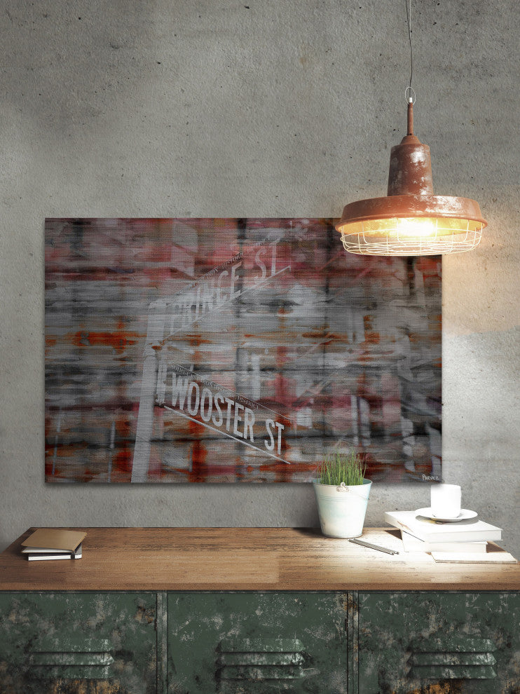 "Prince and Wooster" Print on Brushed Aluminum, 36"x24"