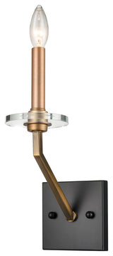 Innovations 331-1W-BBG 1-Light Sconce, Black Brushed Brass