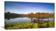 Still Waters of Fall Lake, Landscape Canvas Art Print, 40x20