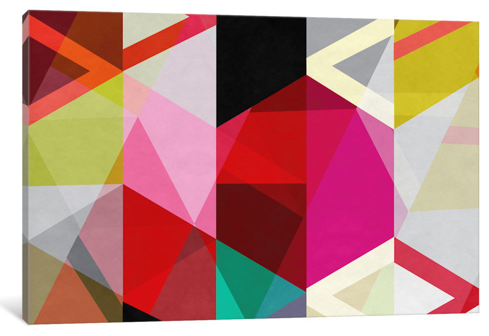"Modern Art - View Through a Kaleidoscope" by 5by5collective, 26x18x1.5"