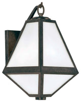 Crystorama Lighting Group GLA-9701-OP Glacier 13" Tall Wall - Black Charcoal