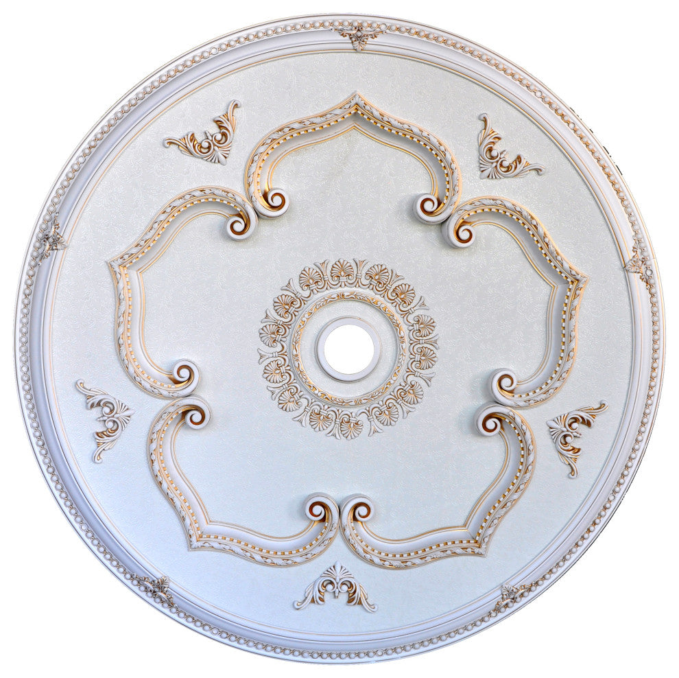 Artistry Lighting, Round 51" Antique White Ceiling Medallion (ART13-F1-201)