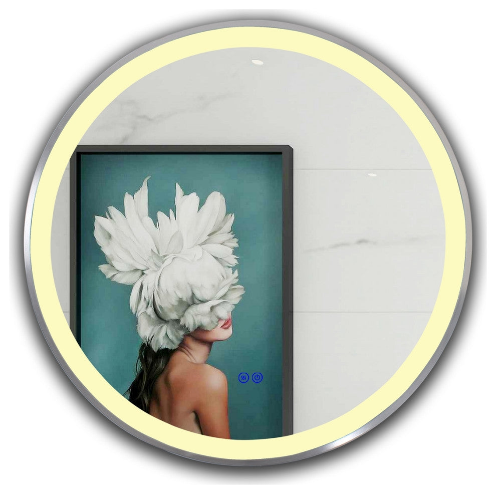 Luminosity Embedded Round Touchscreen Led Mirror, 24