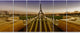 Beautiful View of Paris Eiffel Tower, Landscape Canvas Print, 70"x28", 6 Panels